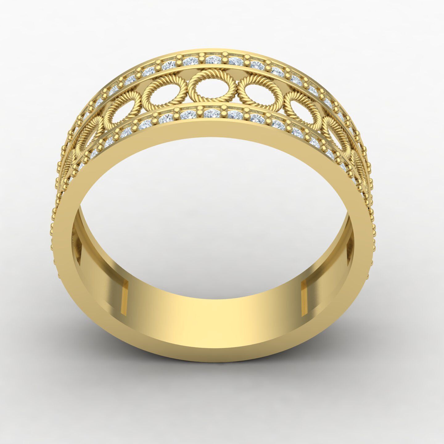 Wedding ring 08 3D print model_8