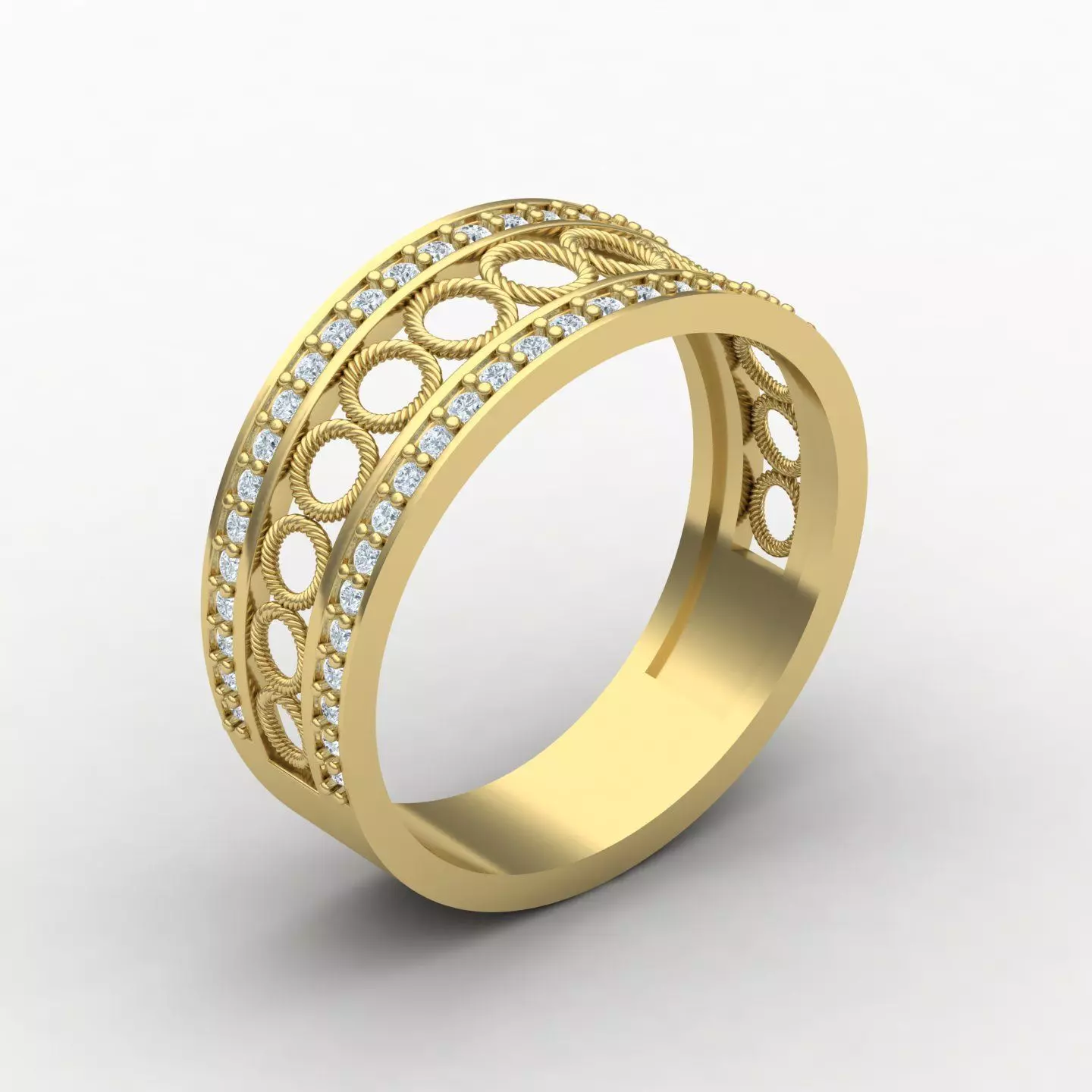 Wedding ring 08 3D print model_0
