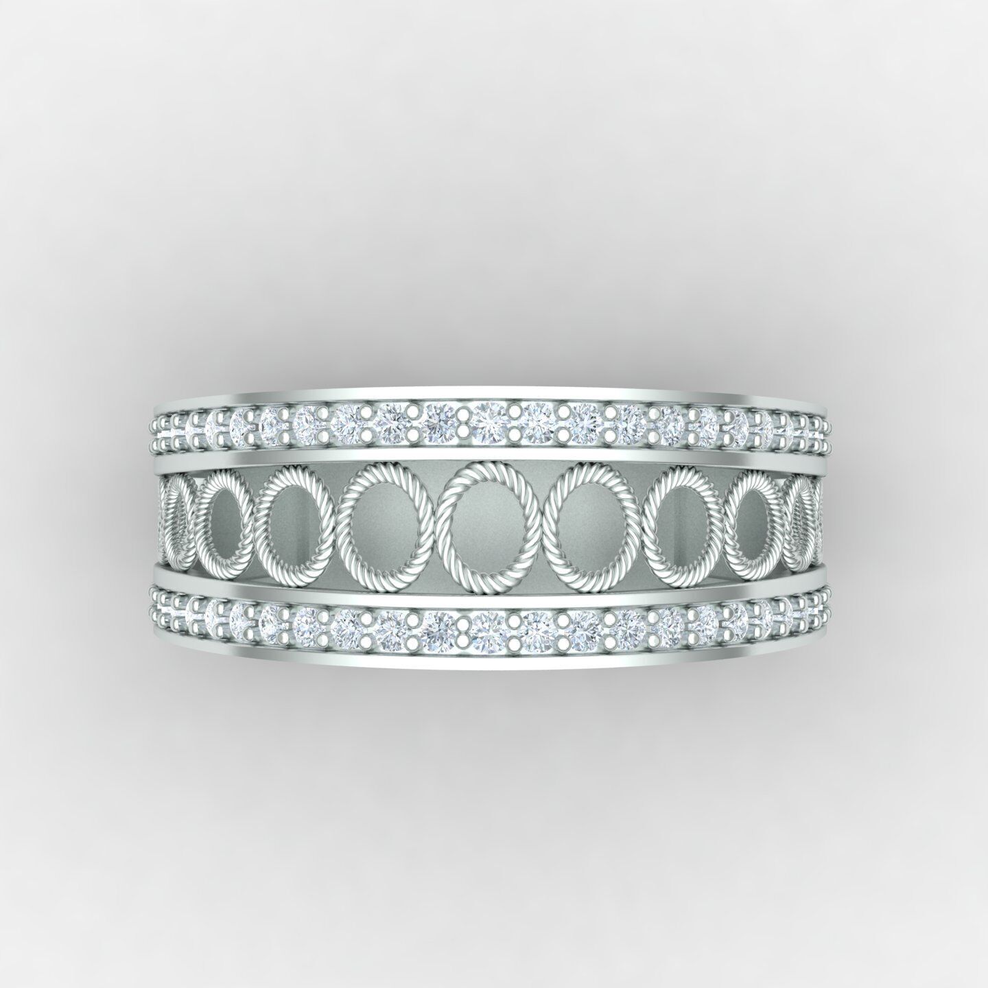 Wedding ring 08 3D print model_4