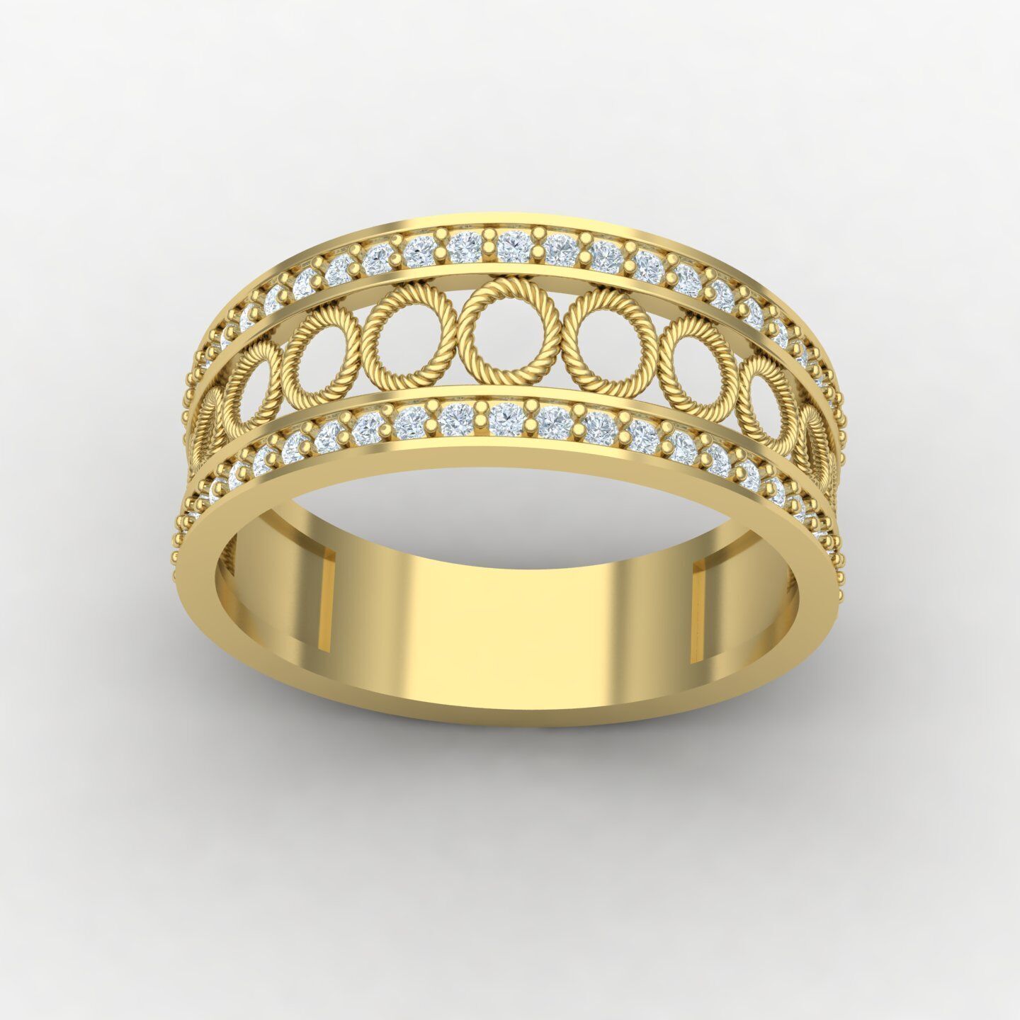 Wedding ring 08 3D print model_6