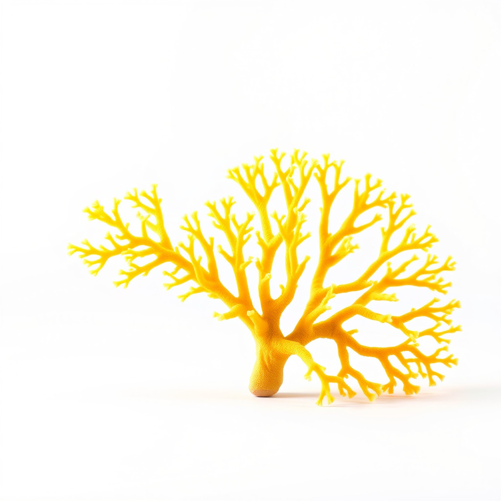 Yellow Coral Model Pack for Realistic Rendering and Simulation Low-poly 3D model_3