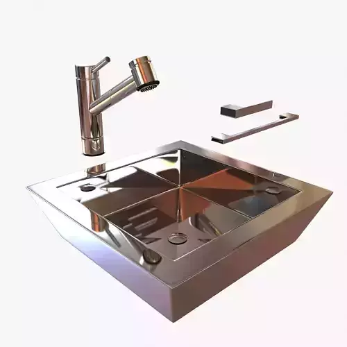 kwc Single-lever mixer and door handle and cabinet pull 