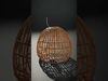 Wicker Pendant Lamp model pack with detailed textures Low-poly 3D model_2