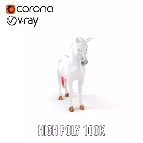 Majestic Unicorn D Model Pack