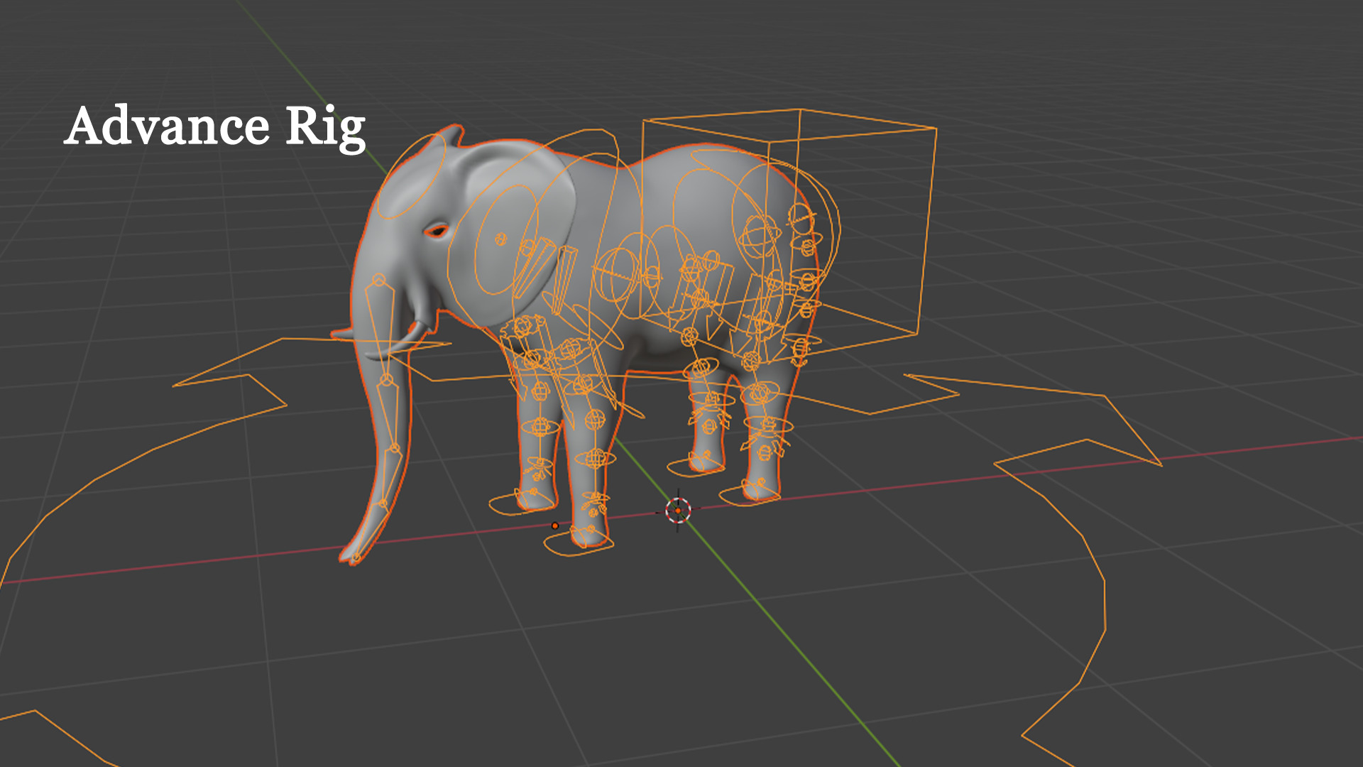 Low Poly Rigged Elephant Game Ready Low-poly 3D model_12