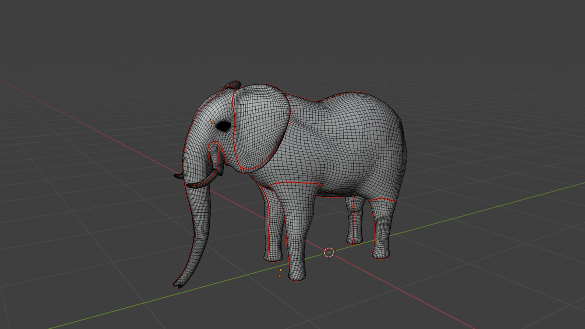 Low Poly Rigged Elephant Game Ready Low-poly 3D model_9