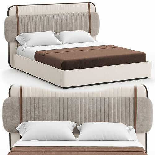 BED SCOTT  Low-poly 3D model
