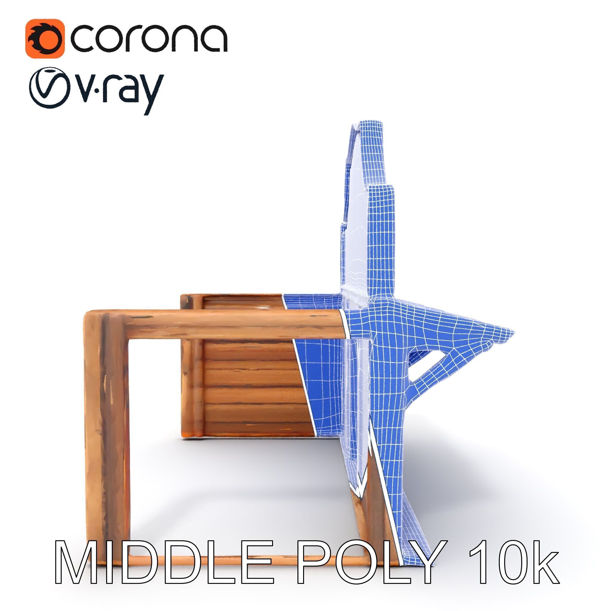 Wild West Salon model pack  Detailed Wooden Structure Low-poly 3D model_31