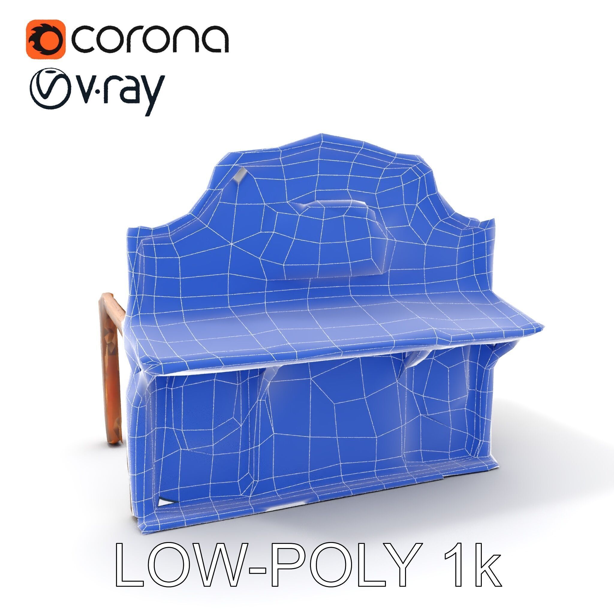 Wild West Salon model pack  Detailed Wooden Structure Low-poly 3D model_16