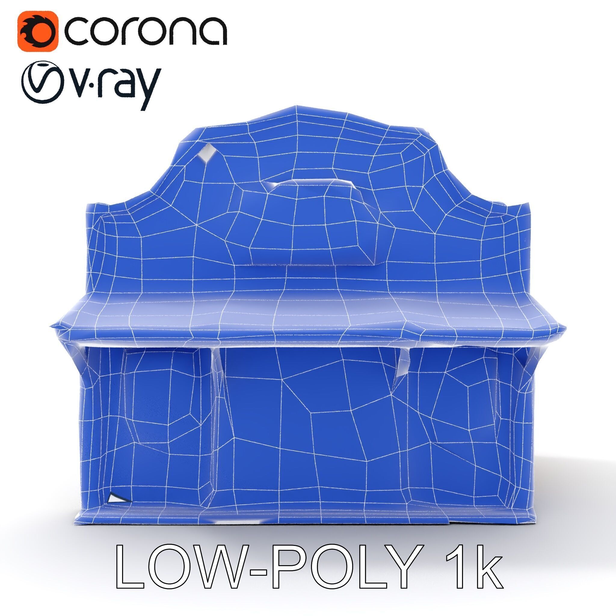 Wild West Salon model pack  Detailed Wooden Structure Low-poly 3D model_26