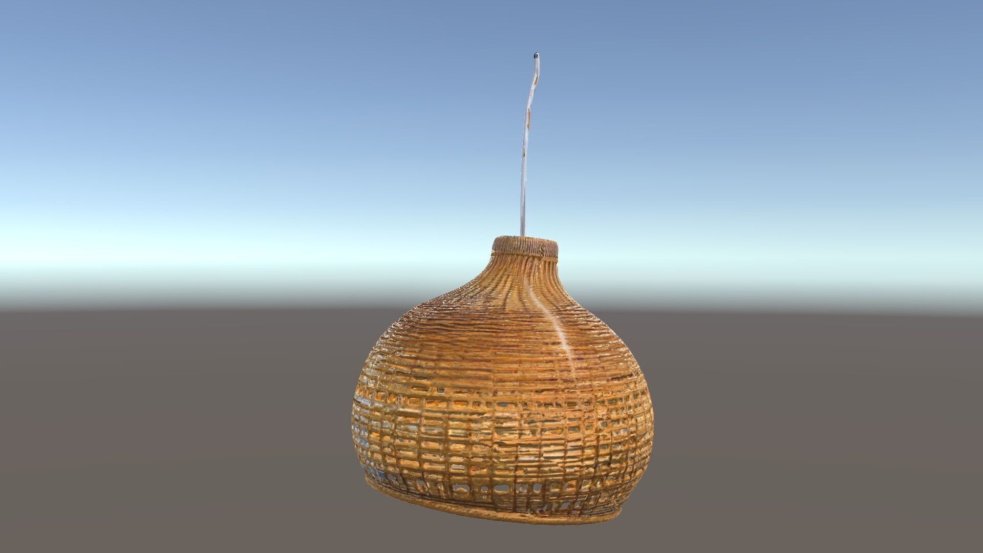 Decorative Wicker Lamp Shade Model Pack Low-poly 3D model_6