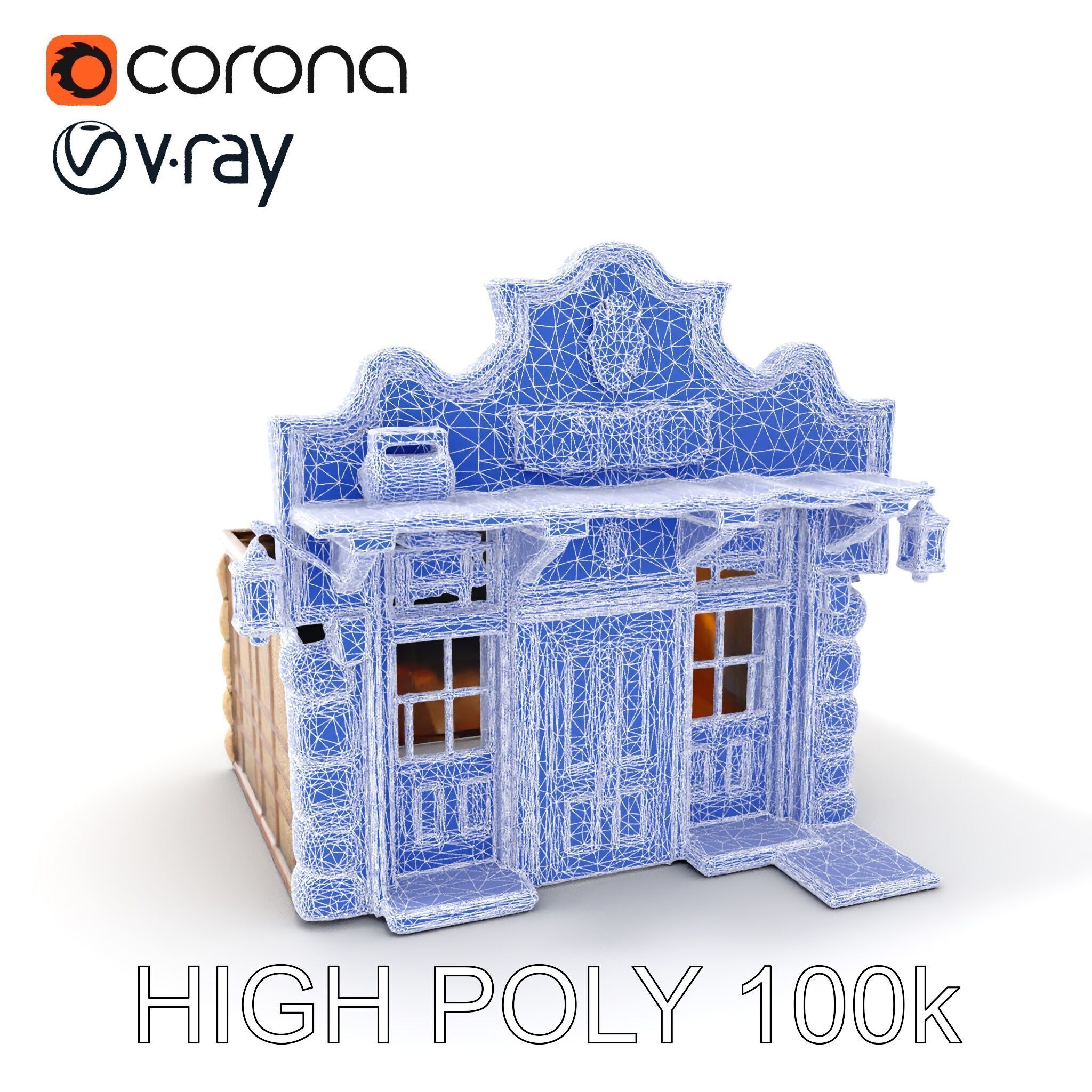 Wild West Saloon Model Pack with PBR Textures Low-poly 3D model_17