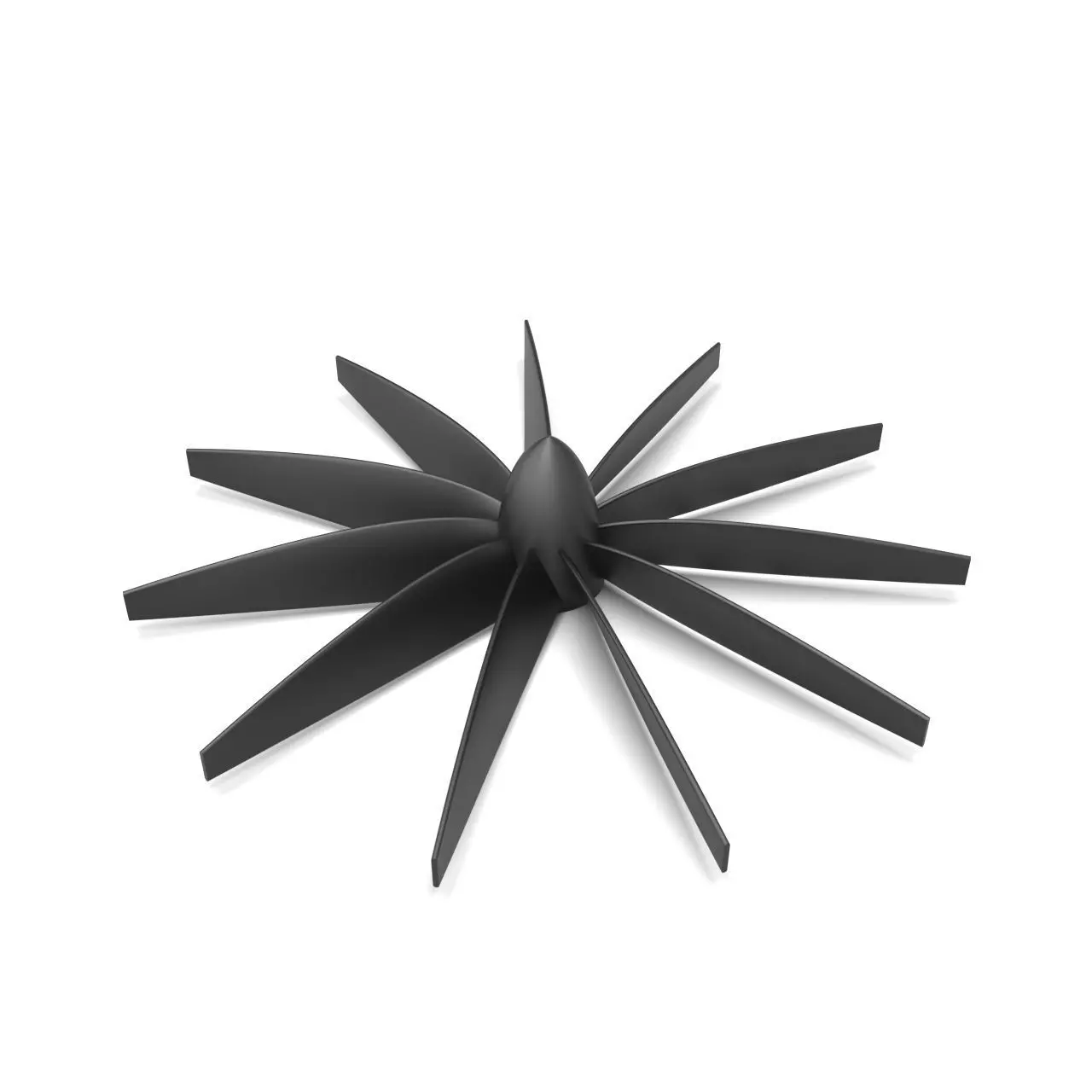 High-Detail Jet Engine Impeller 3D Printable Turbo Fan Model 3D print model_0