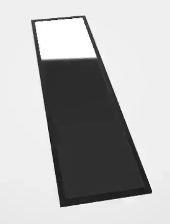 square 3d mirror for interior