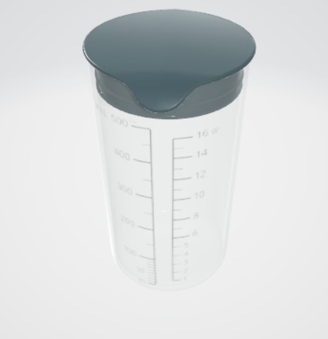 3d measuring cup for indoor 3D model_2