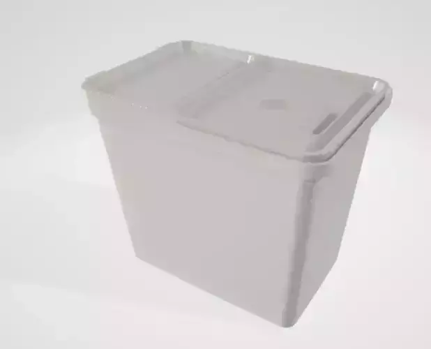 3d indoor trash can
