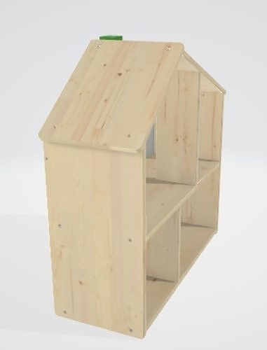 3d wood house 3D model
