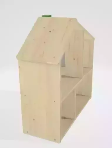 3d wood house 3D model