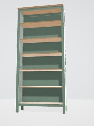 3d bookshelf for interior scene 3D model