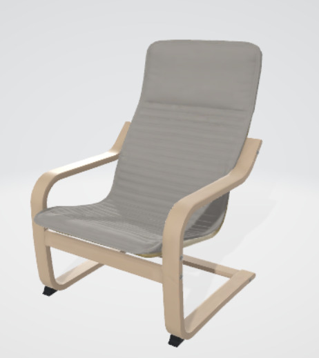 3d chair for interior scene 3D model_2