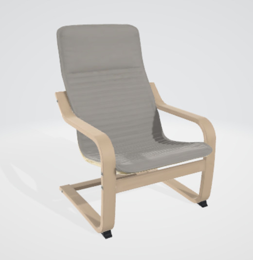 3d chair for interior scene 3D model_1
