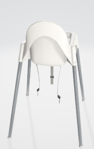 3d baby chair for indoor 3D model_1