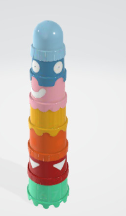 3d buckets for interior 3D model_2