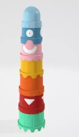 3d buckets for interior 3D model_0