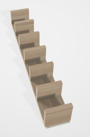 3d wood support 3D model_1