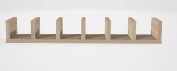 3d wood support 3D model_0