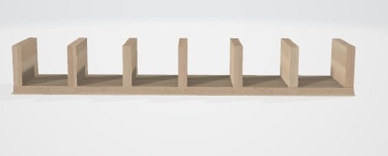 3d wood support 3D model