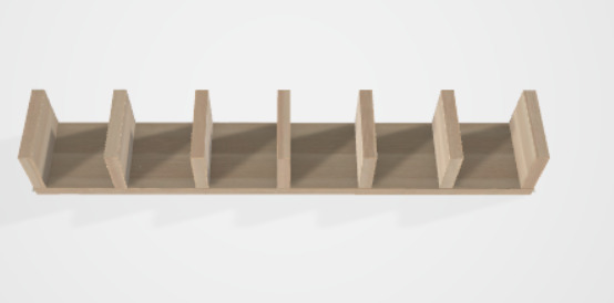 3d wood support 3D model_2