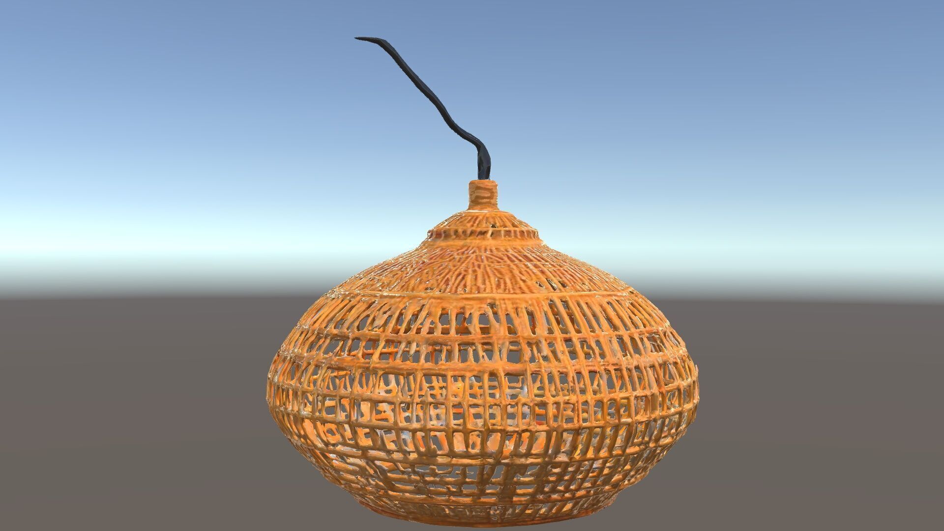 Wicker Pendant Light Model Pack Low-poly 3D model_6
