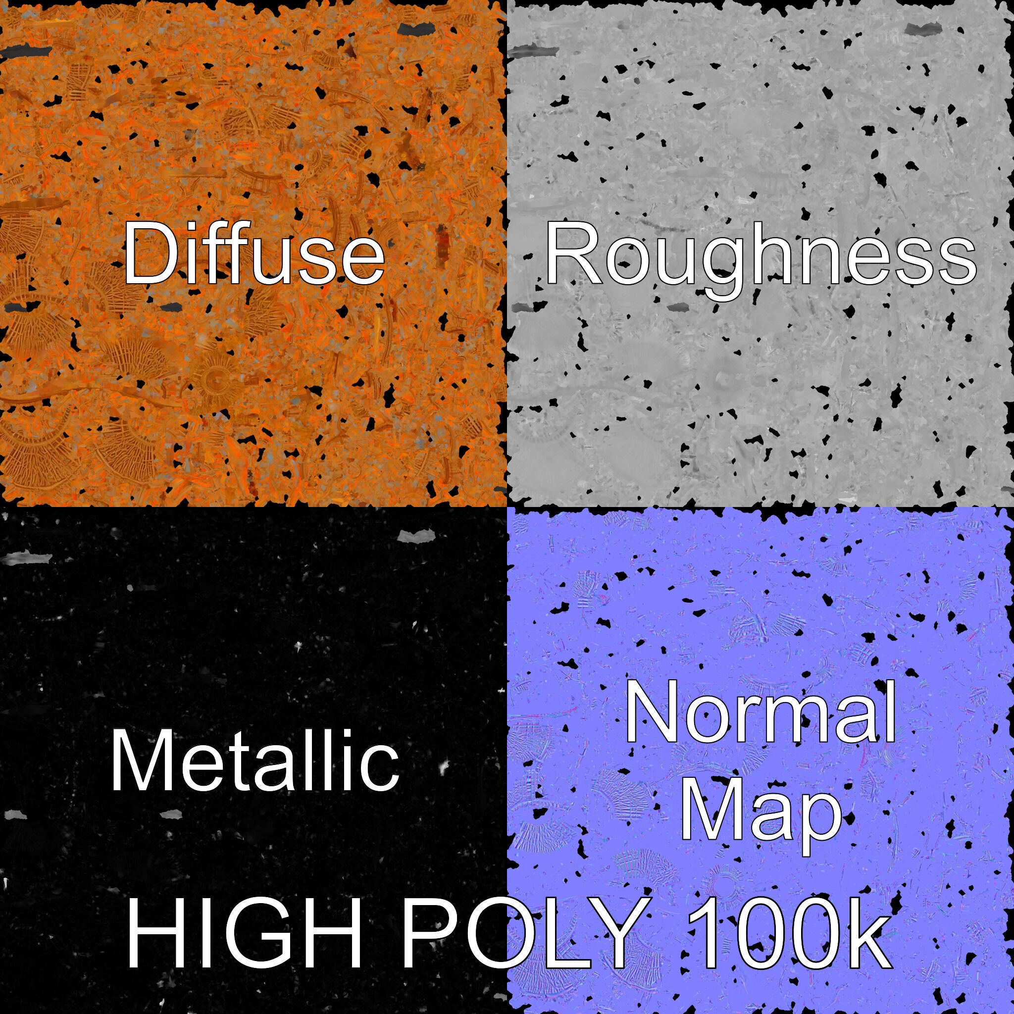 Wicker Pendant Light Model Pack Low-poly 3D model_4