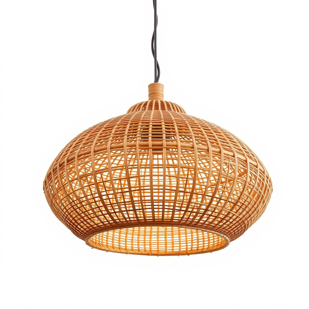 Wicker Pendant Light Model Pack Low-poly 3D model_3
