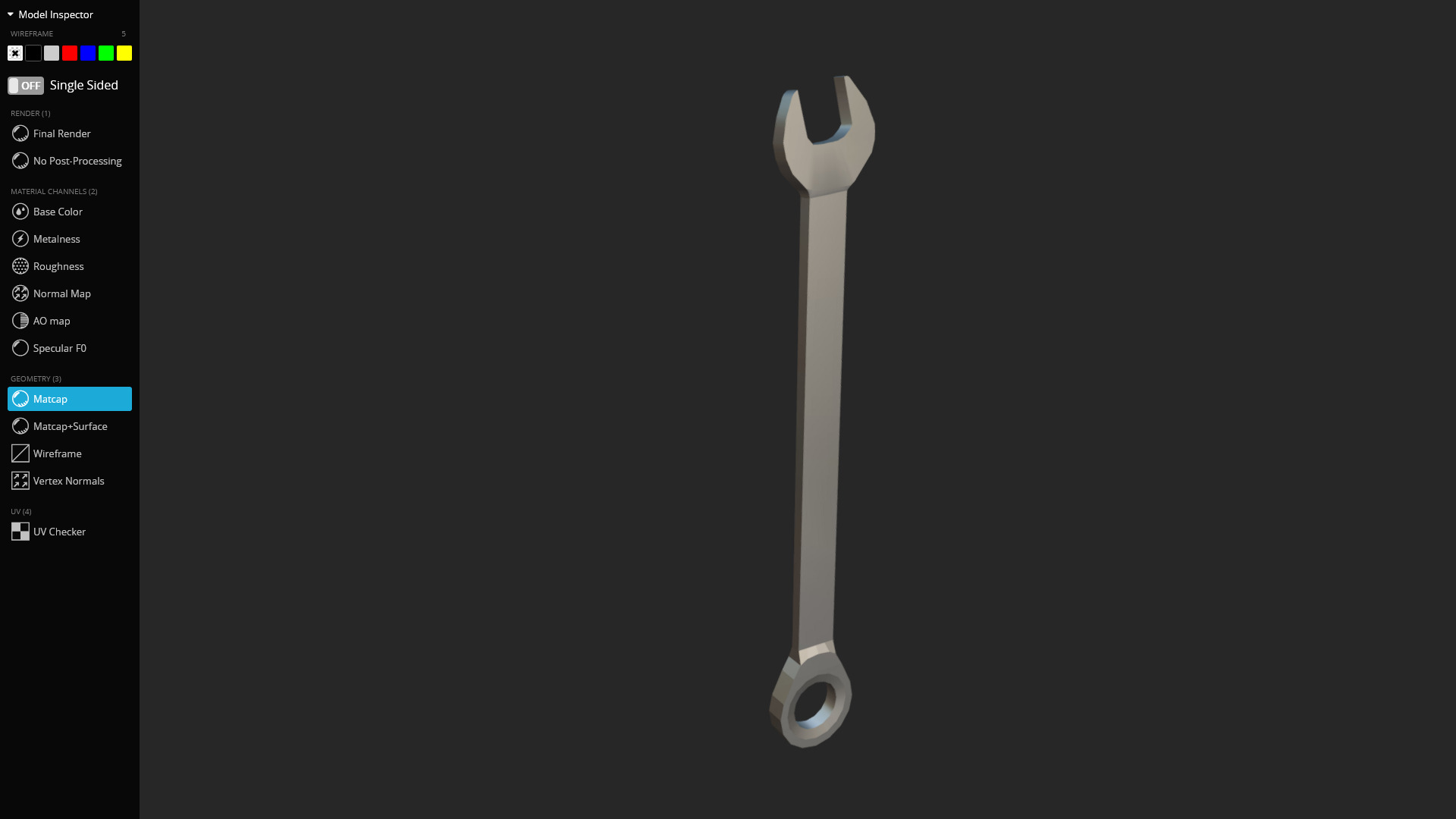 Wrench 3D Model - Game Ready Low-poly 3D model_8