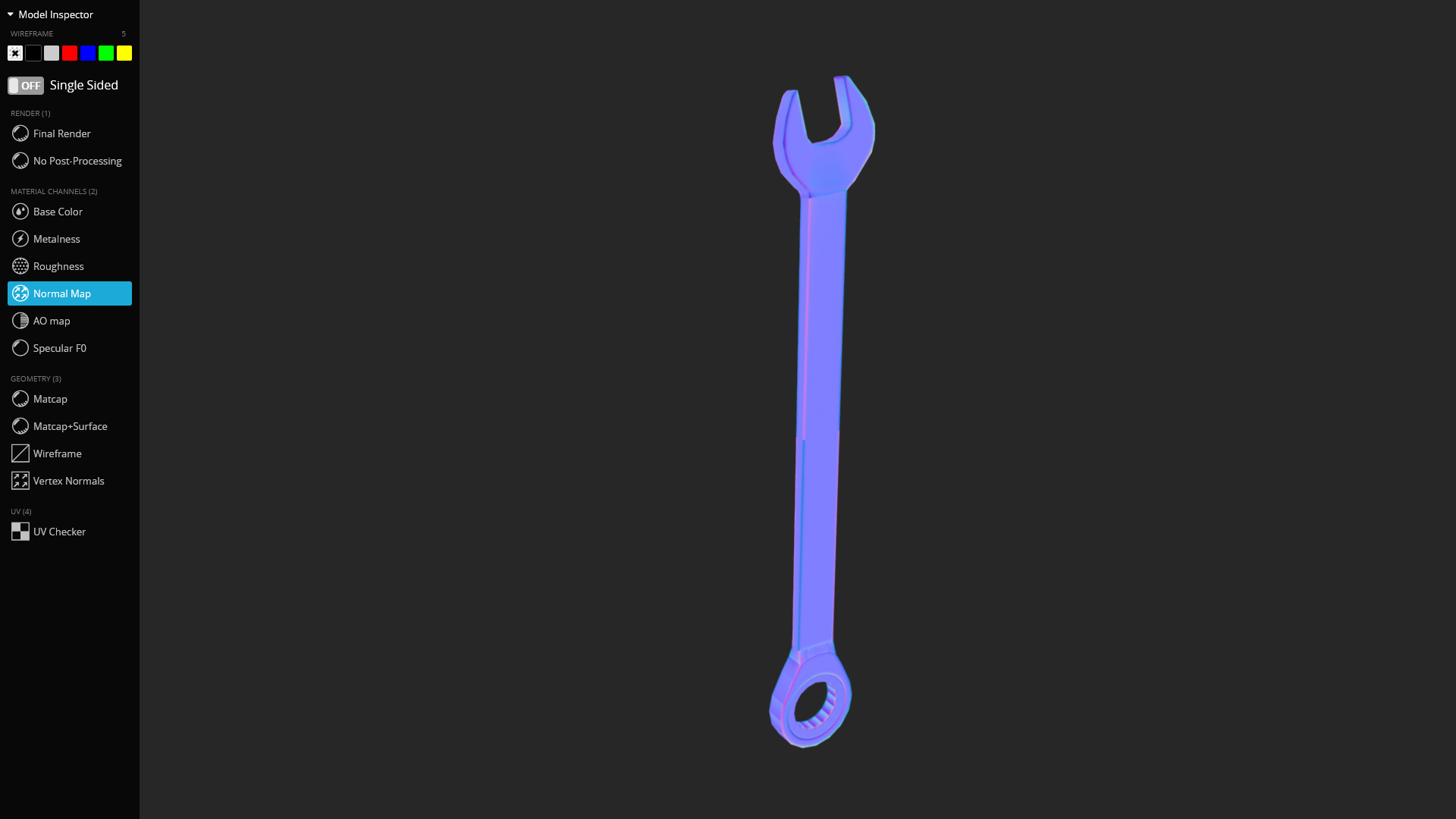 Wrench 3D Model - Game Ready Low-poly 3D model_6