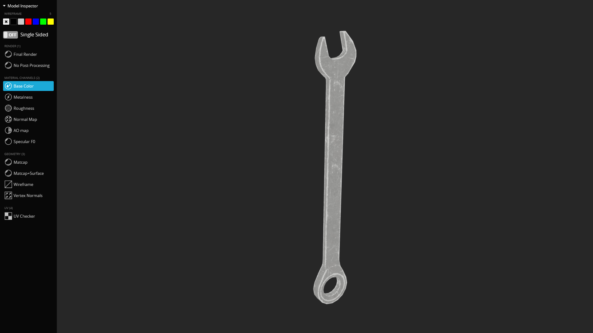 Wrench 3D Model - Game Ready Low-poly 3D model_3