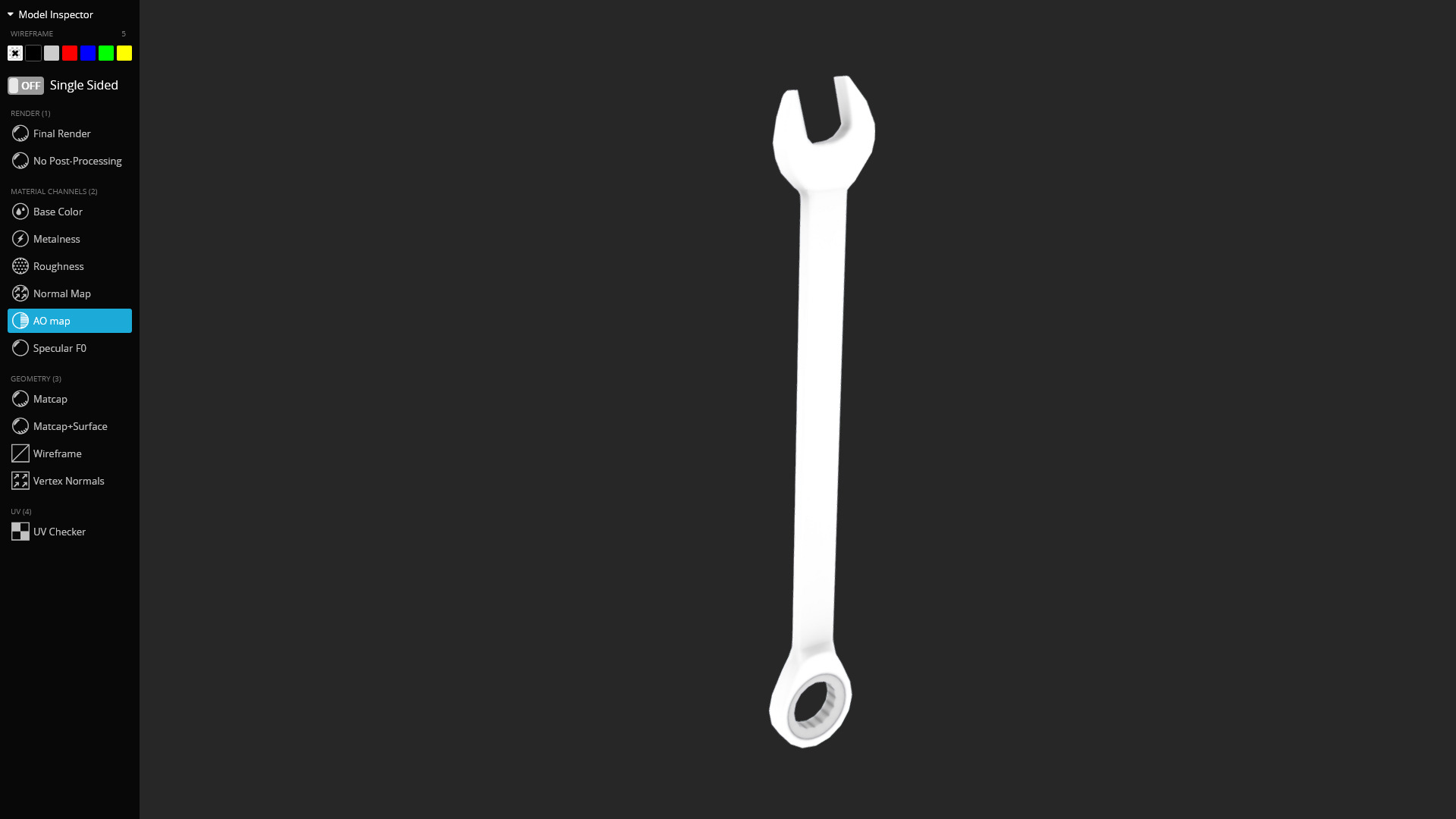 Wrench 3D Model - Game Ready Low-poly 3D model_7