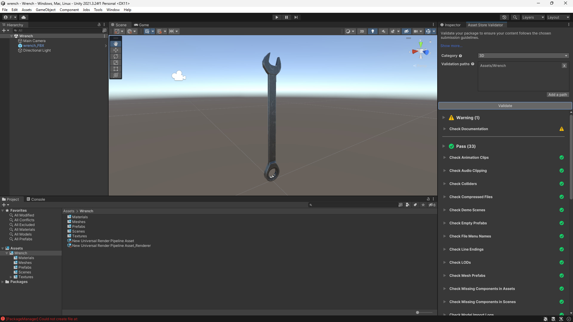 Wrench 3D Model - Game Ready Low-poly 3D model_1