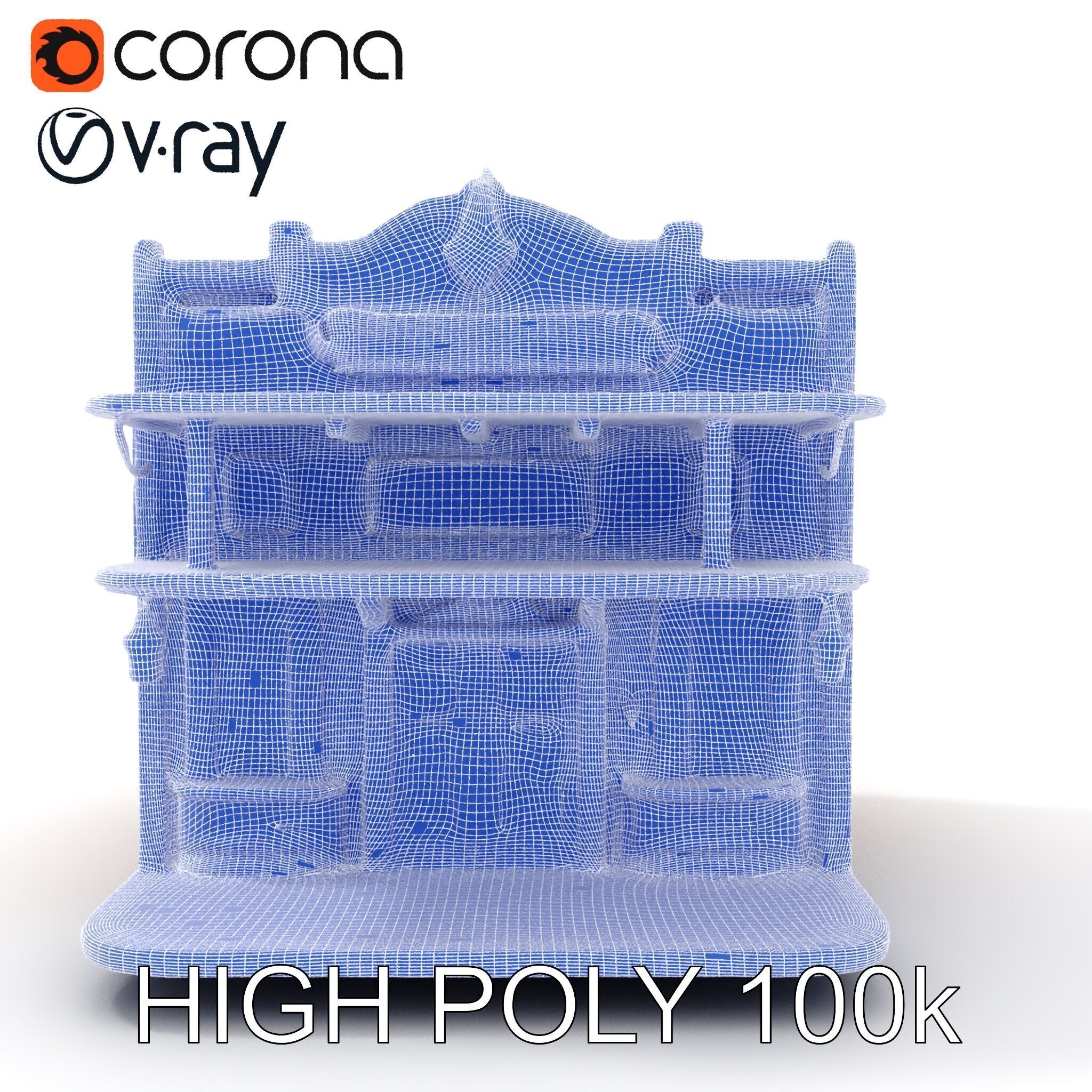 Western Saloon Building Model Pack Low-poly 3D model_28