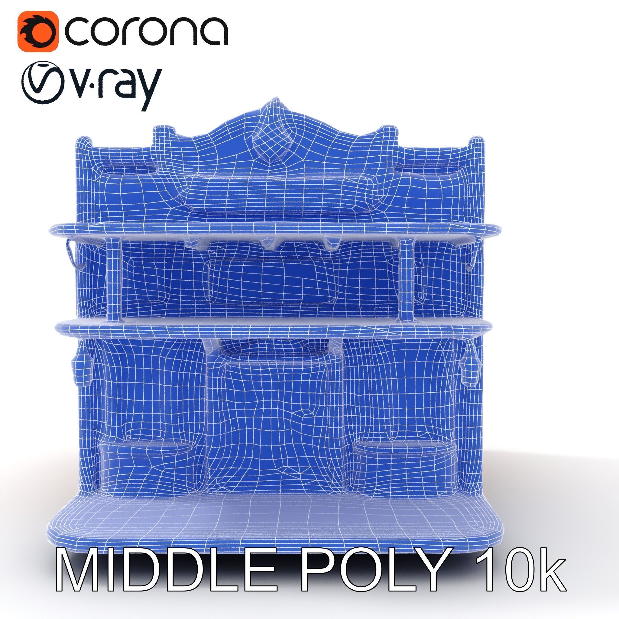 Western Saloon Building Model Pack Low-poly 3D model_24