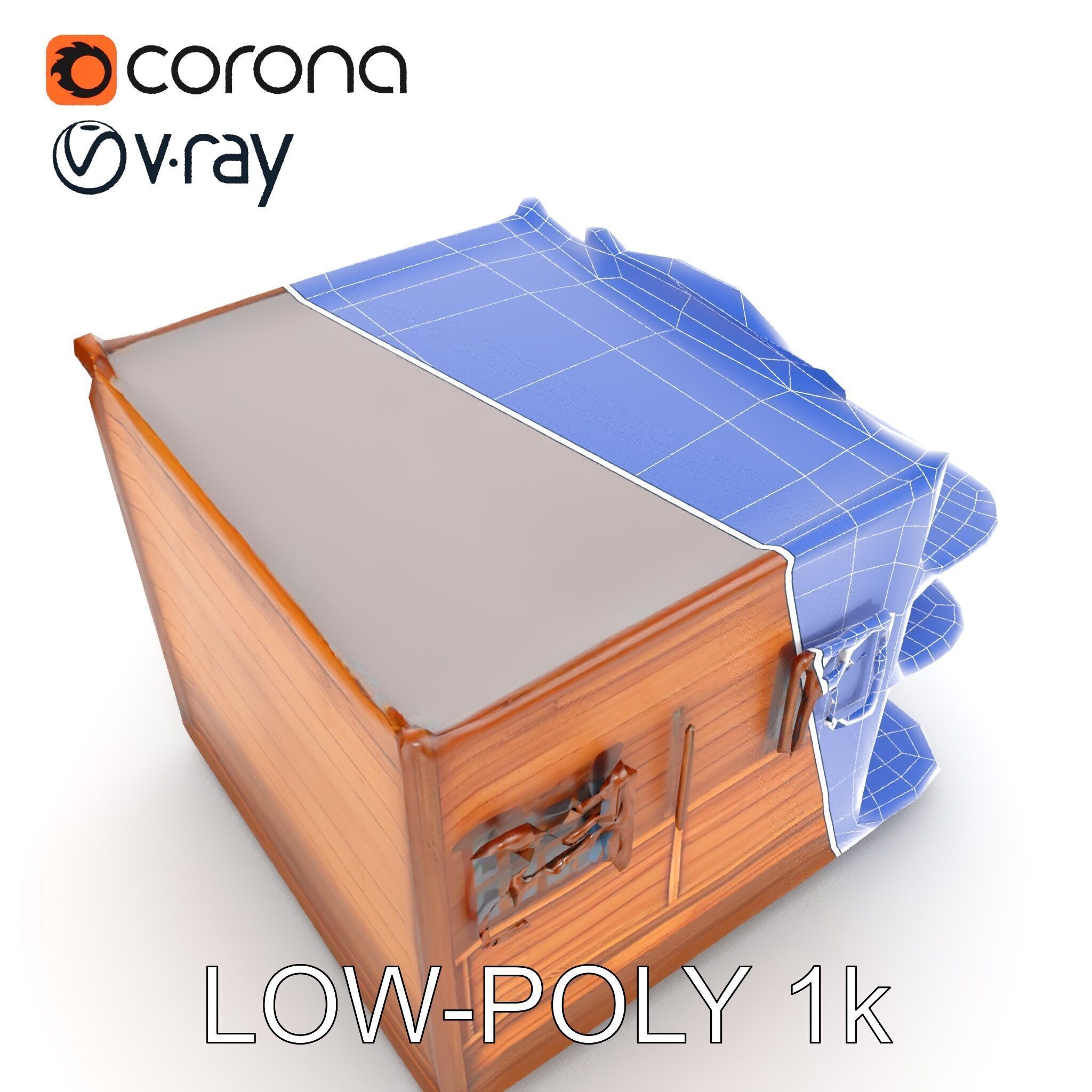 Western Saloon Building Model Pack Low-poly 3D model_10