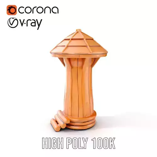 Wooden Treehouse Tower Model Pack Low-poly 3D model