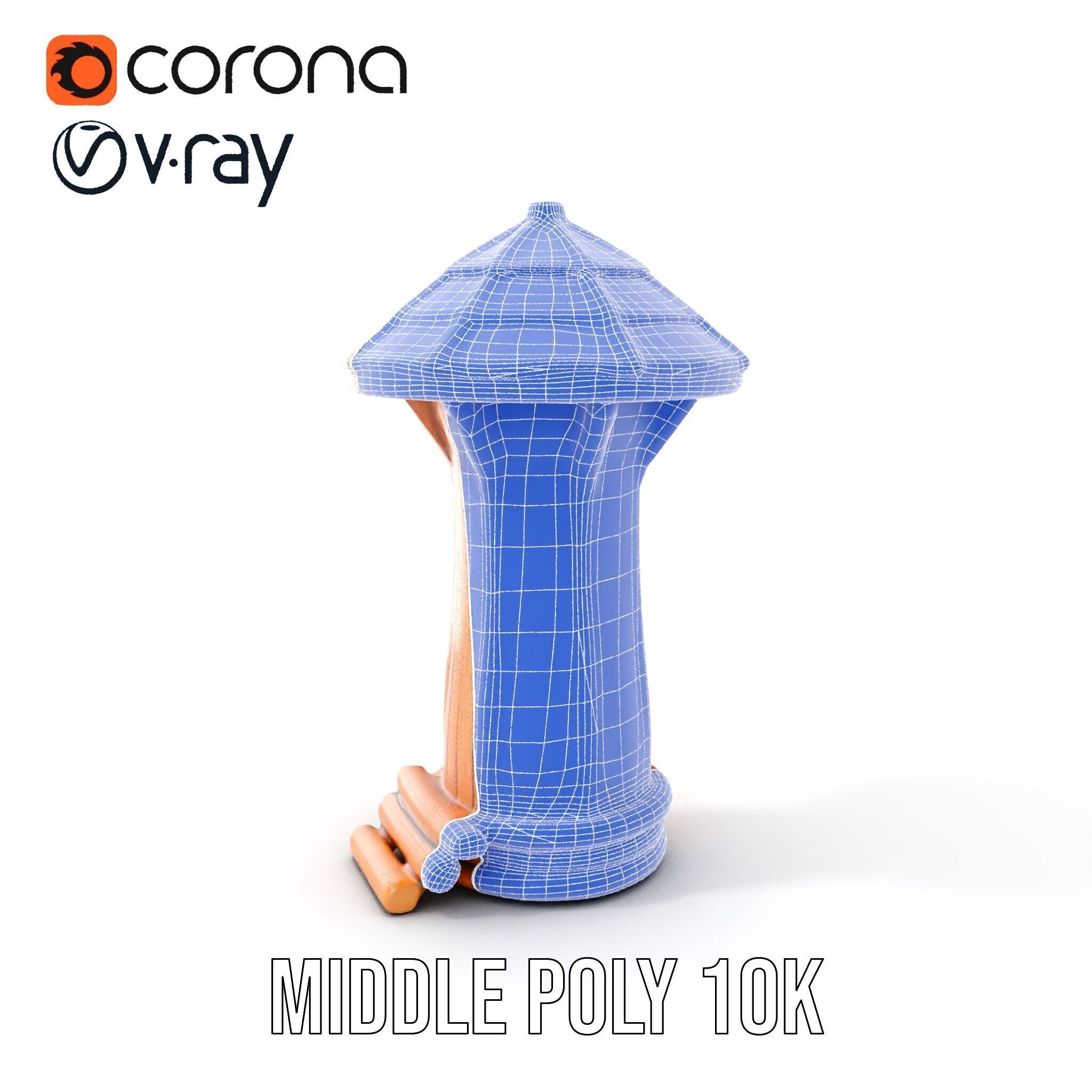 Wooden Treehouse Tower Model Pack Low-poly 3D model_7