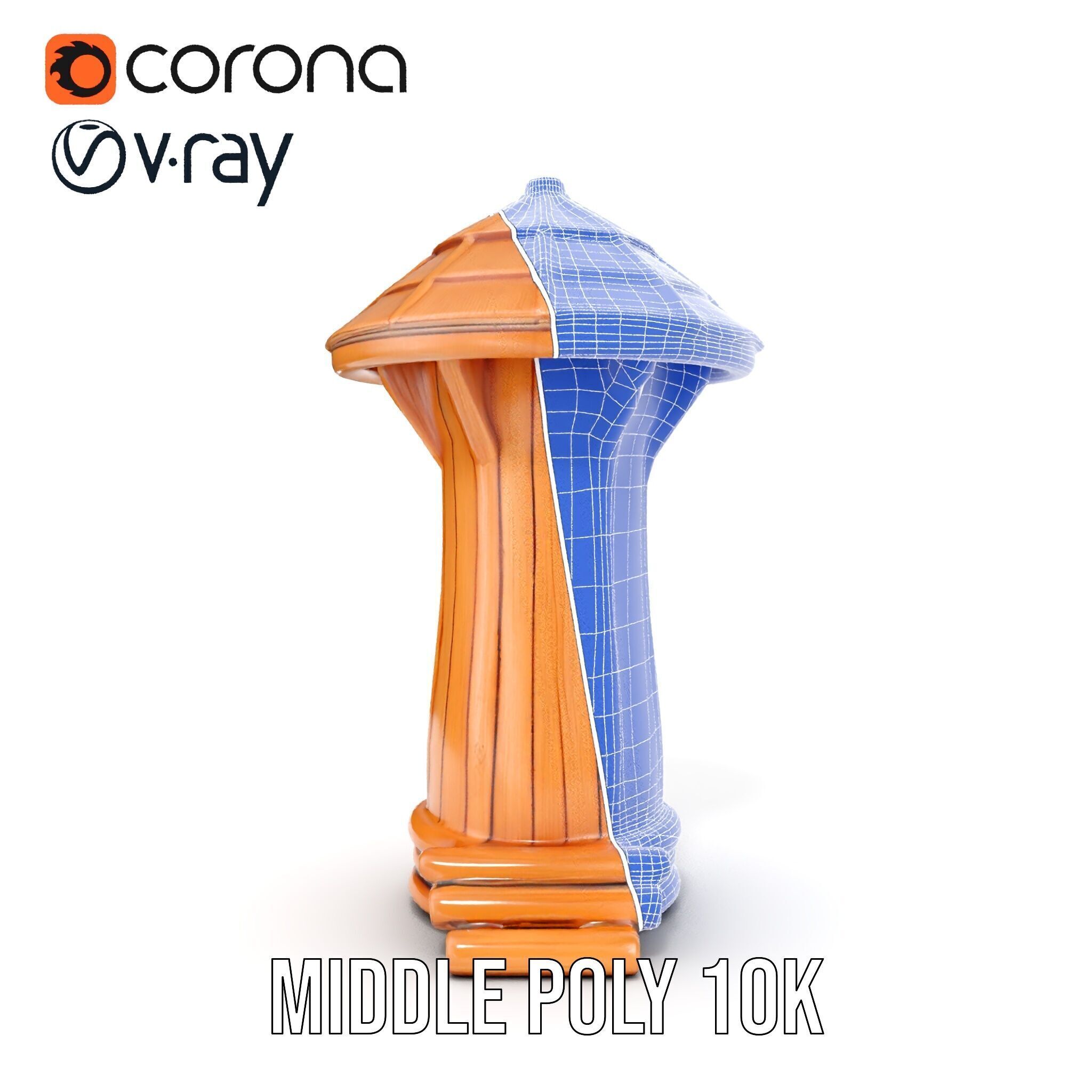 Wooden Treehouse Tower Model Pack Low-poly 3D model_31