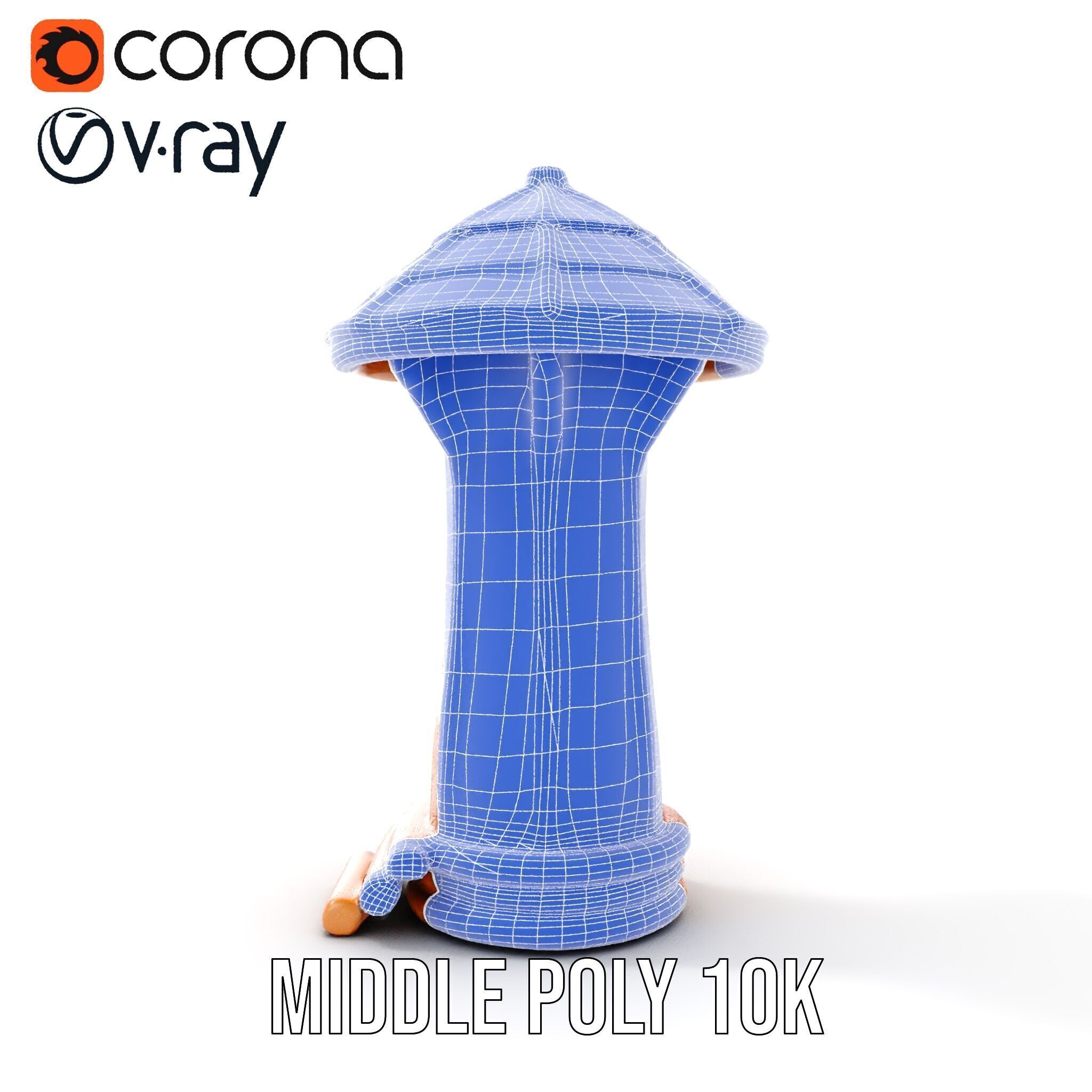 Wooden Treehouse Tower Model Pack Low-poly 3D model_28