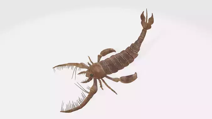 Prehistoric Sea Scorpion Figure for 3D Printing