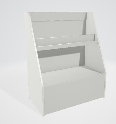 3d bookshelf for interior 3D model