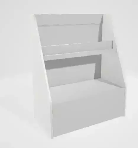 3d bookshelf for interior 3D model